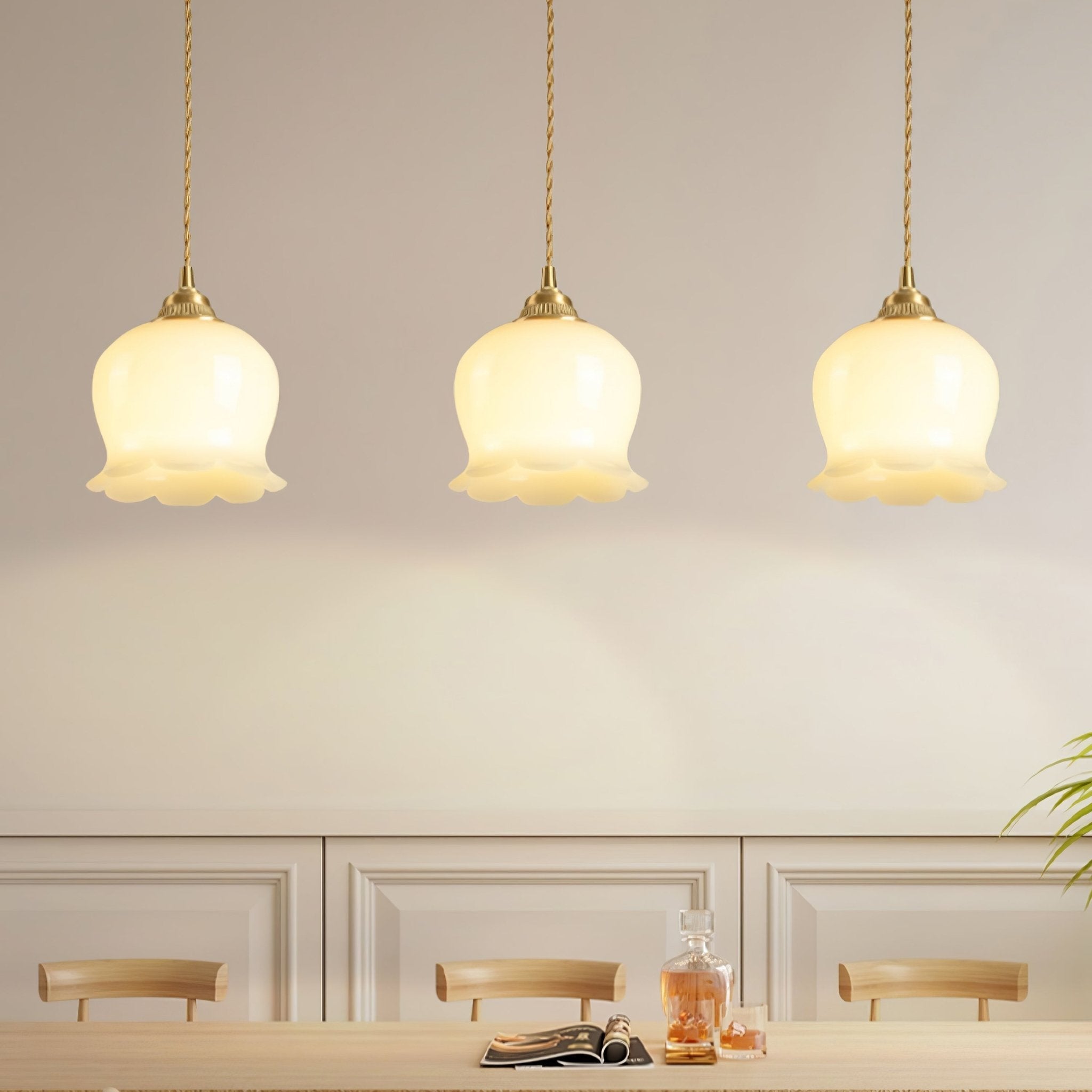 Valyn Floral Silhouette Pendant Lamp Secondary image