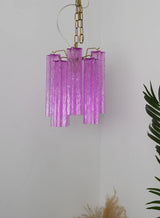 Vintage Amethyst Murano Glass Chandelier