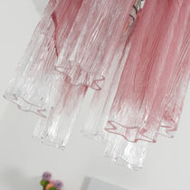 Vintage Gradient Red Murano Chandelier