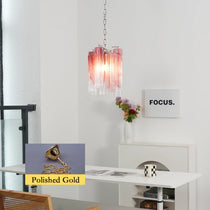 Vintage Gradient Red Murano Chandelier