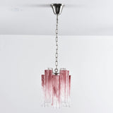 Vintage Gradient Red Murano Chandelier