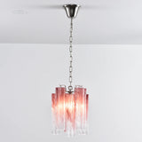 Vintage Gradient Red Murano Chandelier