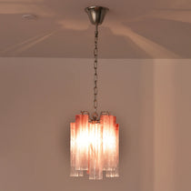 Vintage Gradient Red Murano Chandelier