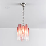 Vintage Gradient Red Murano Chandelier