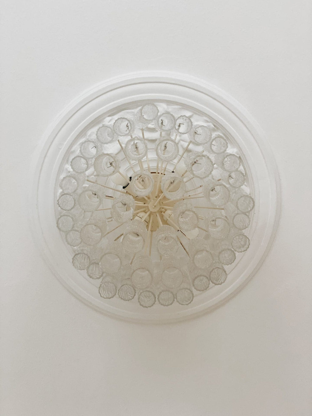 Vintage – Murano Glass chandelier for Venini – 1970 – Transparent