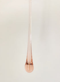 Vintage – Murano Glass Teardrops Chandelier – 70s – Pink prisms