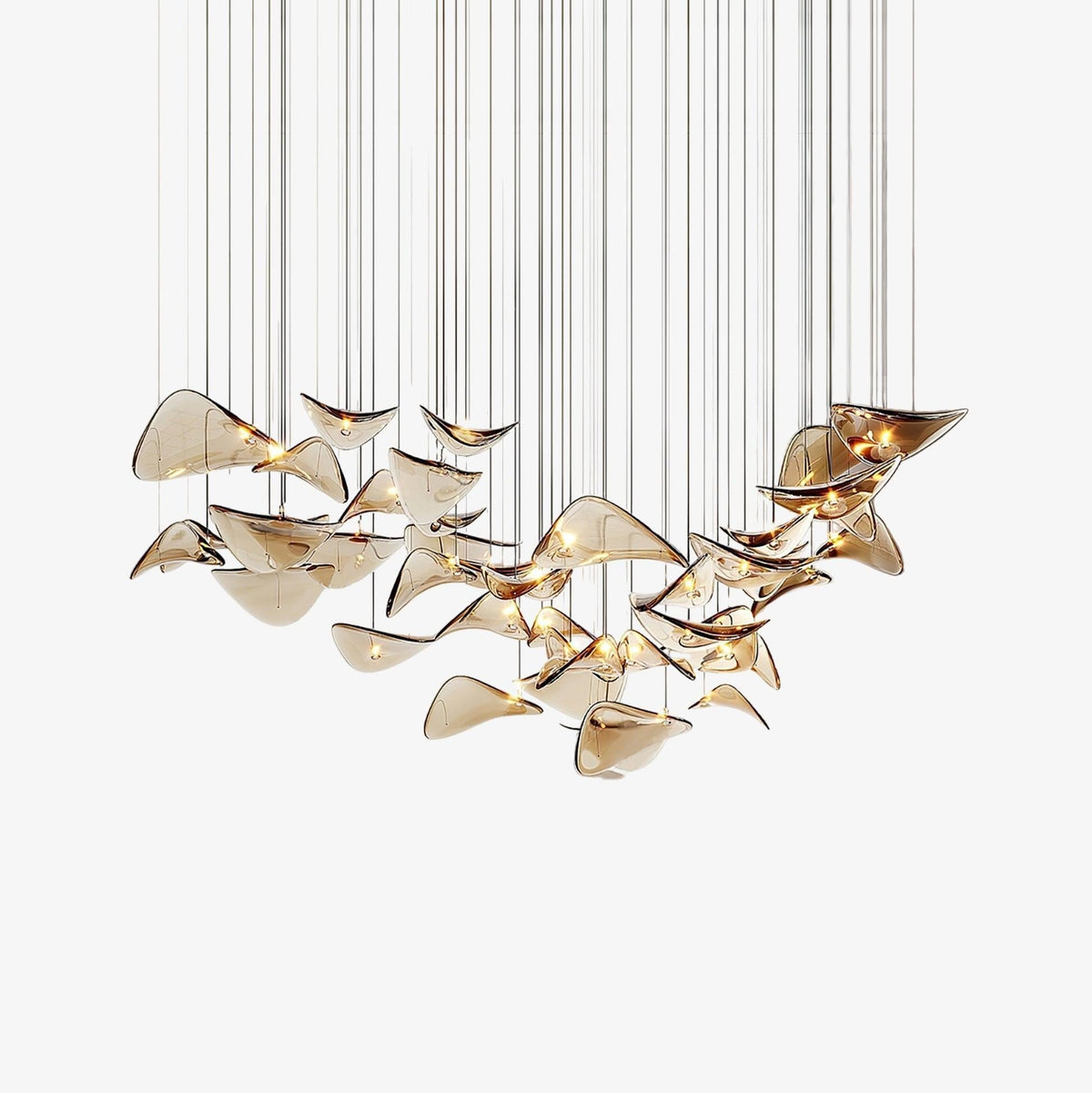 Wave Floating Leaf Chandelier Main image