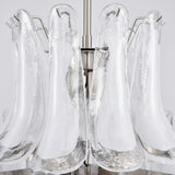 Contemporary White Cloud Glass Petals Chandelier - CasaraHouse