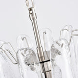 Contemporary White Cloud Glass Petals Chandelier - CasaraHouse