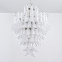 White Cloud Glass Petals Chandelier