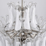 Contemporary White Cloud Glass Petals Chandelier - CasaraHouse