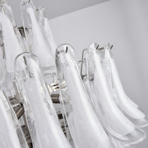 White Cloud Glass Petals Chandelier
