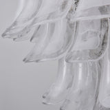 Contemporary White Cloud Glass Petals Chandelier - CasaraHouse
