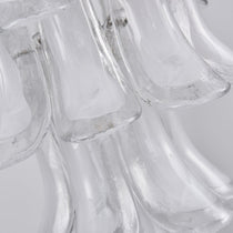 White Cloud Glass Petals Chandelier