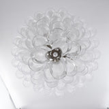 Contemporary White Cloud Glass Petals Chandelier - CasaraHouse