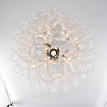 Contemporary White Cloud Glass Petals Chandelier - CasaraHouse