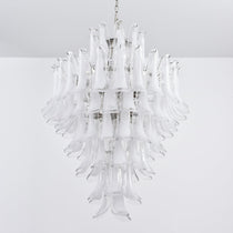 White Cloud Glass Petals Chandelier