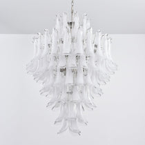 White Cloud Glass Petals Chandelier