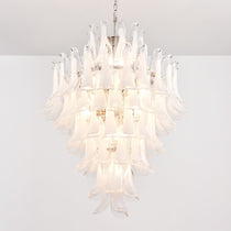 White Cloud Glass Petals Chandelier