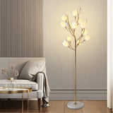 Porcelain Magnolia Floor Lamp