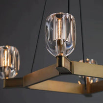 Xenia Contemporary 4-Lights Dining Square Chandelier