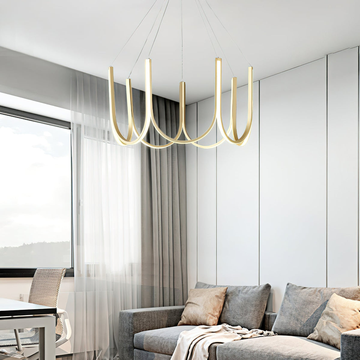 U Shape LED Chandelier