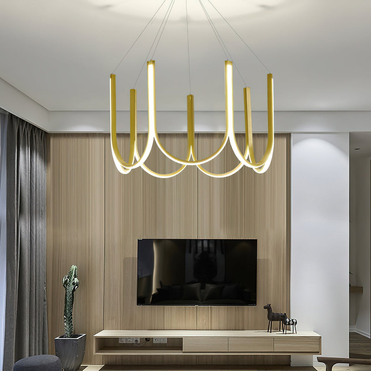 U Shape LED Chandelier