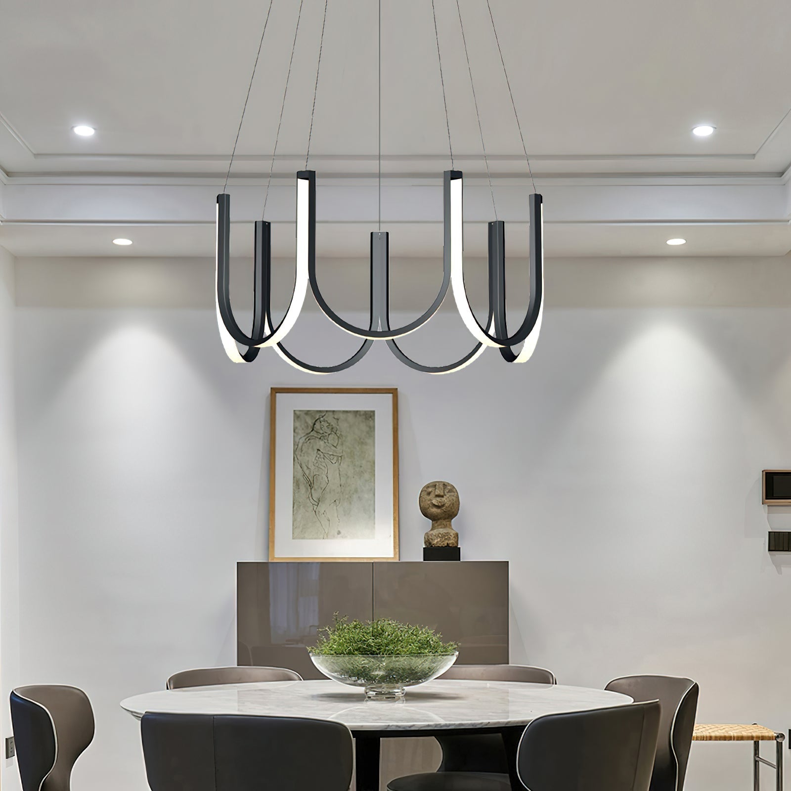 U Shape LED Chandelier