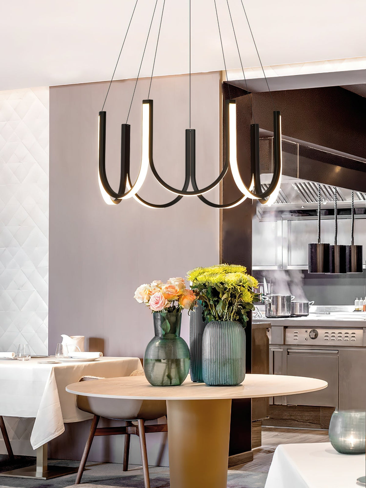 U Shape LED Chandelier