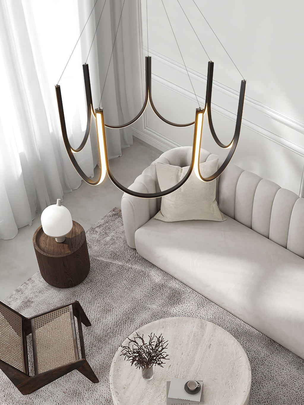 U Shape LED Chandelier