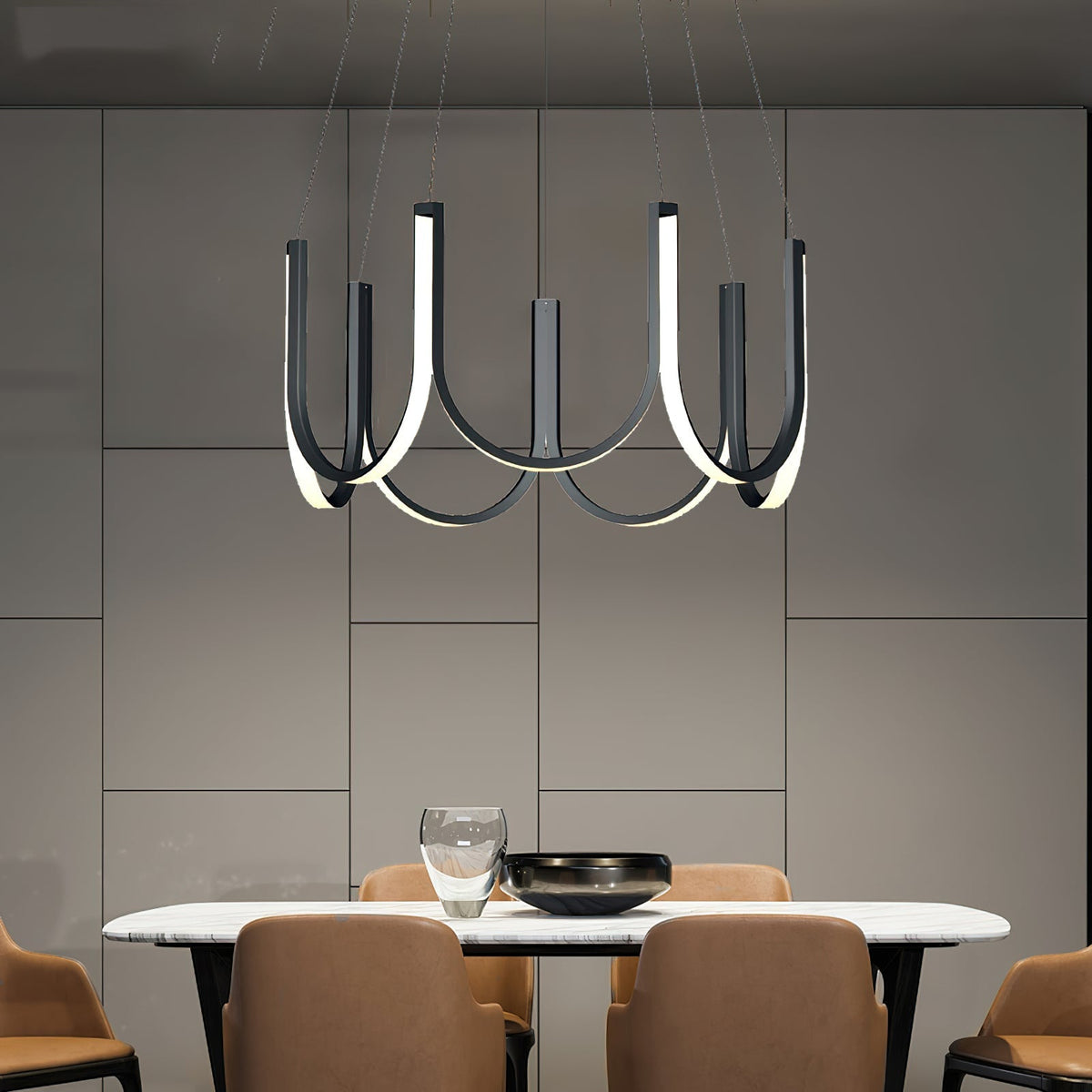 U Shape LED Chandelier