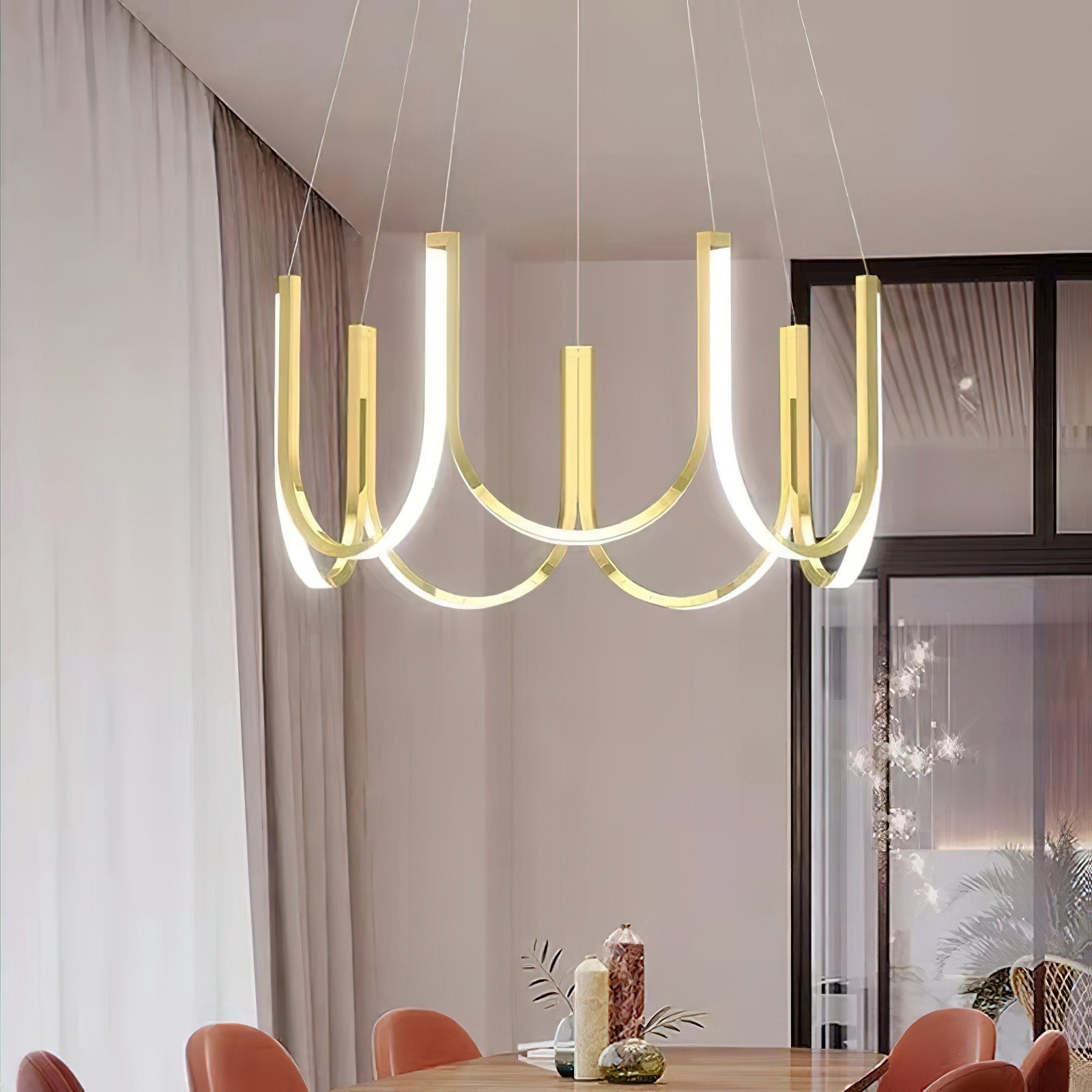 U Shape LED Chandelier