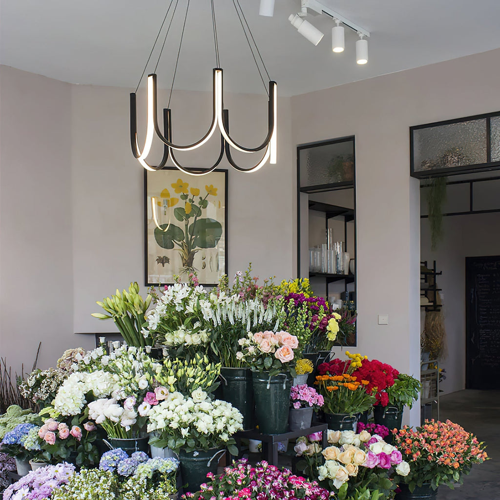 U Shape LED Chandelier