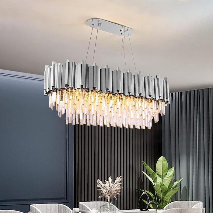 Enoch Crystal Dining Room Chandelier Chorme Main image