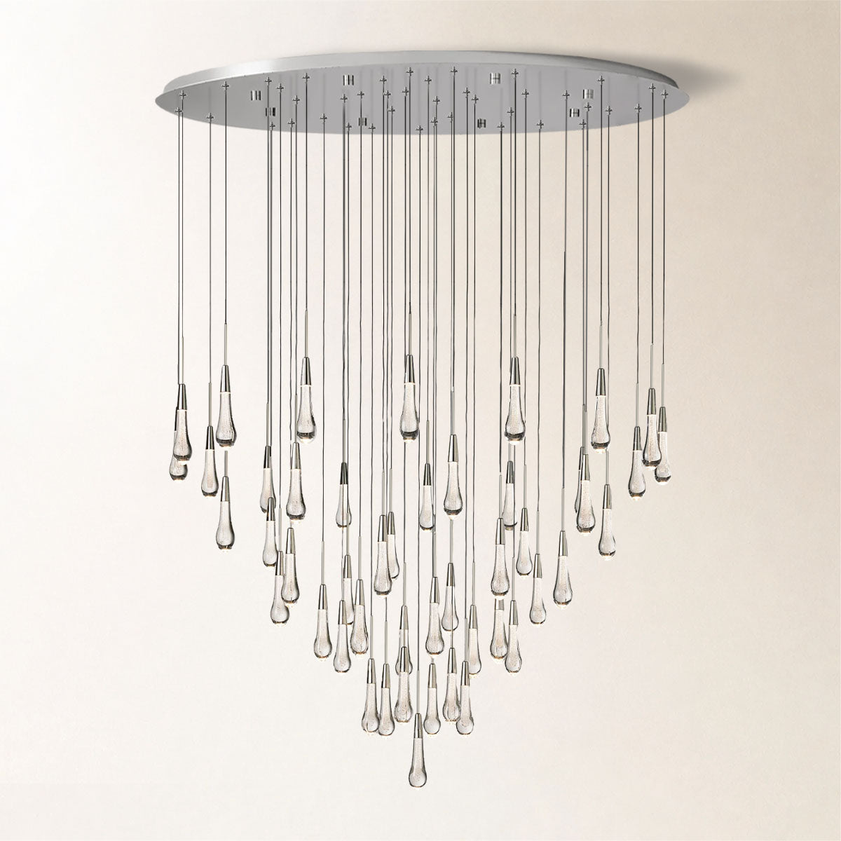 Soltaire Crystal Round Chandelier 17" 24" 36" 48" 58"D