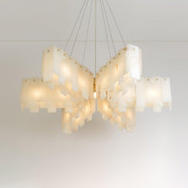 Alabaster Cascade Tiered Chandelier 27.6