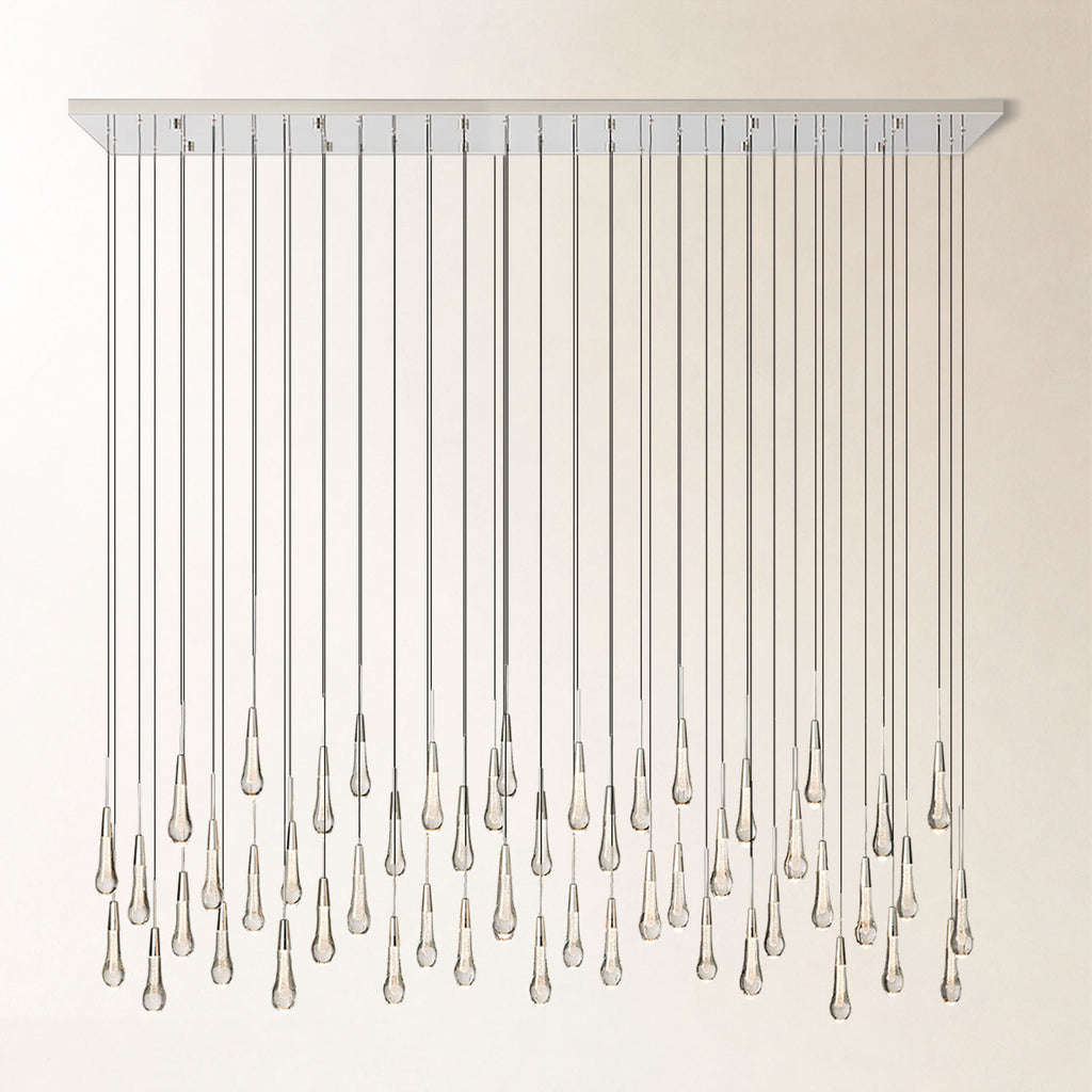 Soltaire Crystal Linear Chandelier 37" 50" 60" 70" 87" 120"W