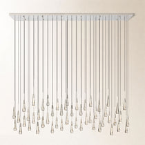 Soltaire Crystal Linear Chandelier 37" 50" 60" 70" 87" 120"W