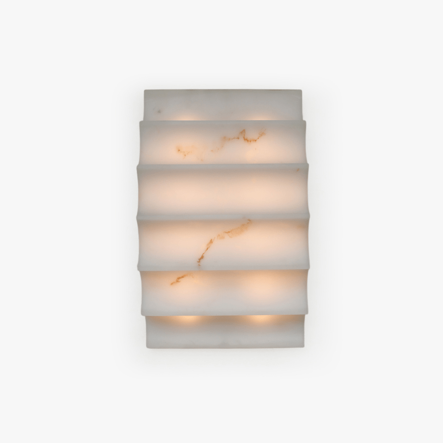 Serra Tiered Alabaster Sconce Main image