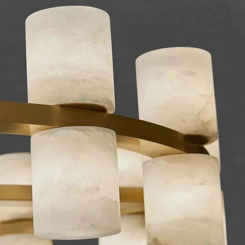 CAURIS ALABASTER LINEAR CHANDELIER 33.5" 39.4" 47.2"L