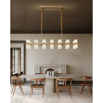 CAURIS ALABASTER LINEAR CHANDELIER 33.5" 39.4" 47.2"L