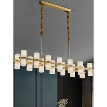 CAURIS ALABASTER LINEAR CHANDELIER 33.5" 39.4" 47.2"L