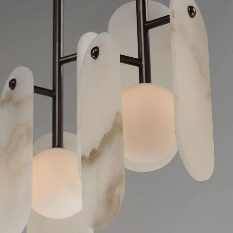 Alabaster Megalith 5-Light Chandelier