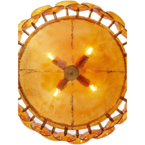 STELLA AMBER MURANO GLASS CHANDELIER 23.6" 31.5" 39.4"D