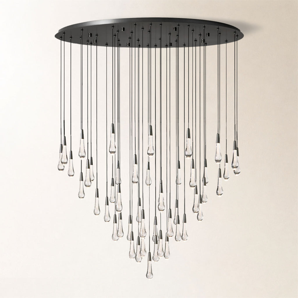 Soltaire Crystal Round Chandelier 17" 24" 36" 48" 58"D
