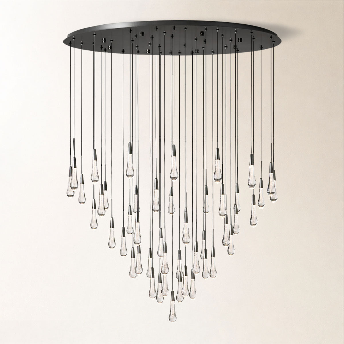 Soltaire Crystal Round Chandelier 17" 24" 36" 48" 58"D