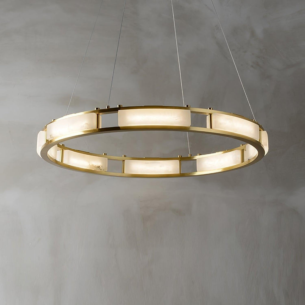 Qatar Alabaster Round Chandelier