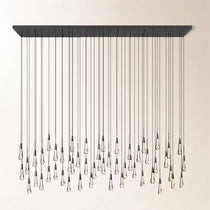 Soltaire Crystal Linear Chandelier 37" 50" 60" 70" 87" 120"W