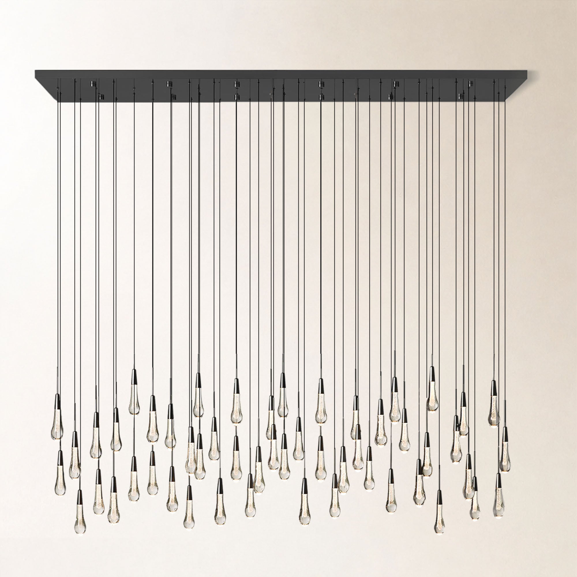 Soltaire Crystal Linear Chandelier 37" 50" 60" 70" 87" 120"W