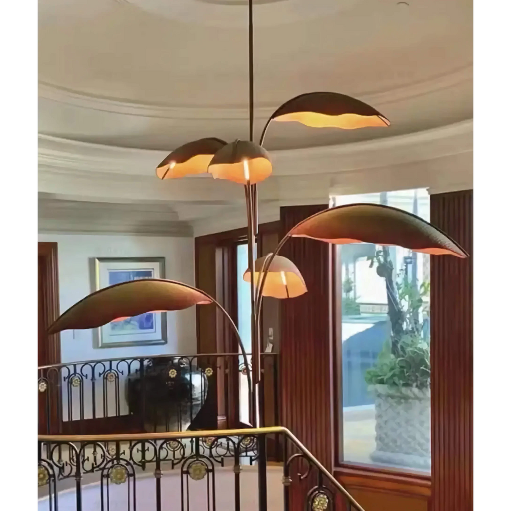 TERRA BANANA LEAF CHANDELIER 82"D